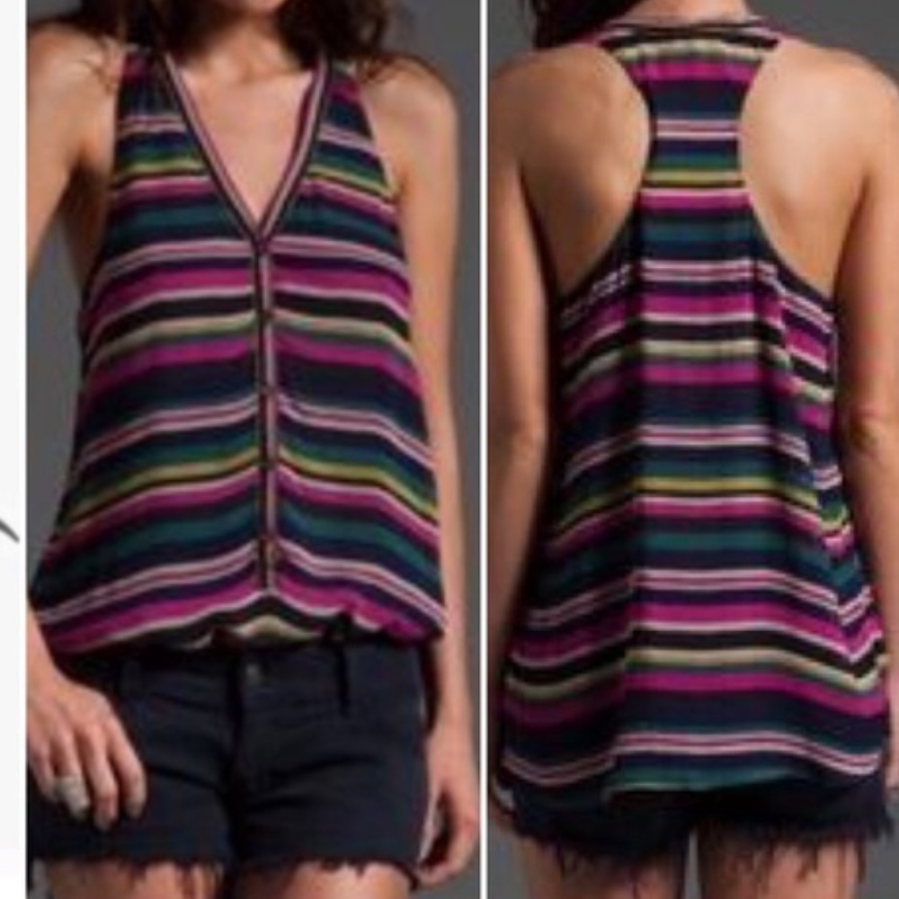 Joie racerback multicolored top